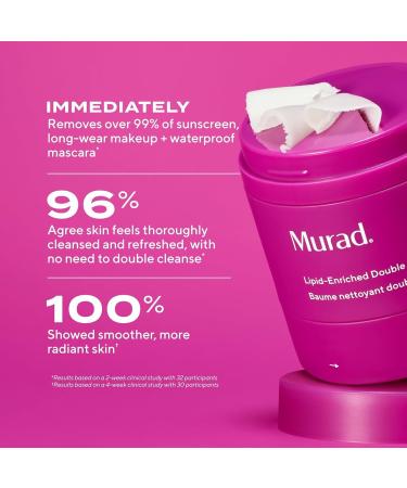 Murad Lipid-Enriched Double Cleansing Balm - Hydrating Balm-to-Oil Face Cleanser & Makeup Remover Removes Long-Wear Makeup & SPF Barrier Repair with Ceramides & Camellia Oil 1.7 Fl Oz - Buy Online on GoSupps.com