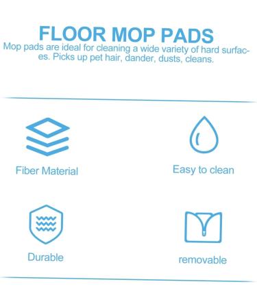 Beavorty Mop Head Replacement Pads - Durable Blue Mopping Cloths for Efficient Floor Cleaning (30x15x2CM) - International Shipping Available - Buy Online on GoSupps.com