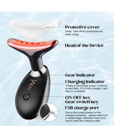 Facial and Neck Massager Face Massager Tool with 3 Modes(Black) - Buy Online on GoSupps.com