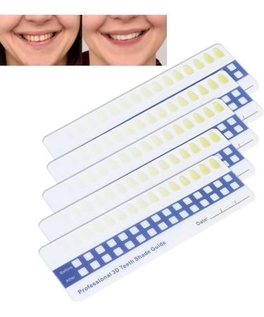 Tooth Color Chart - Teeth Whitening Comparison Chart for Dentists | 5 Pcs Oral Care Accessories - Buy Online on GoSupps.com