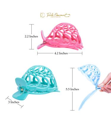 Buy RC ROCHE 6 Pieces Hair Spider Claw Clips for Women - Large Pastel Multi-Color Hair Barrette Holders - Buy Online on GoSupps.com