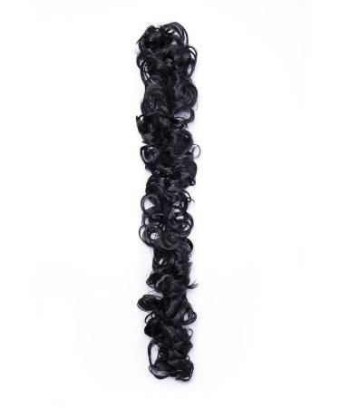 XXXL Hair Extension - Voluminous Curls & Ponytail Tendrils | Long Dark Black Hair Updos for Gorgeous Styles - Buy Online on GoSupps.com