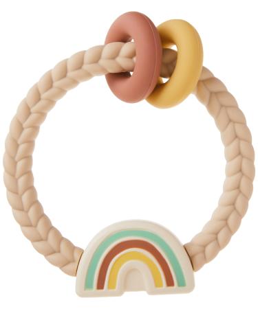 Itzy Ritzy Ritzy Rattle Silicone Teether with Rattle 3+ Months Neutral Rainbow 1 Teether