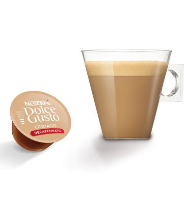 BOX OF NESCAFE DOLCE GUSTO CORTADO DECAF DECAFFEINATED COFFEE PODS - Buy Online on GoSupps.com