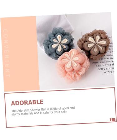 3pcs Healeved Bath Ball Set - Portable Loofah Body Scrubbers for a Relaxing Shower Experience | Convenient and Comfortable Skin Care - Buy Online on GoSupps.com