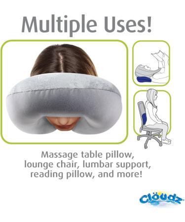 Cloudz Microbead Travel Neck Pillow - Blue | Comfortable & Supportive - Buy Online on GoSupps.com