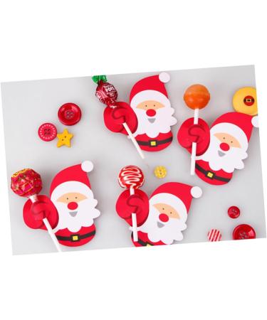  jojofuny jojofuny 50 x Christmas Lollipop Paper Card Christmas Decor Lollipop Candy Lollipop Christmas Decorations Candy Decorations Card Paper Lollipop Decor Candy Lollipop - Buy Online on GoSupps.com