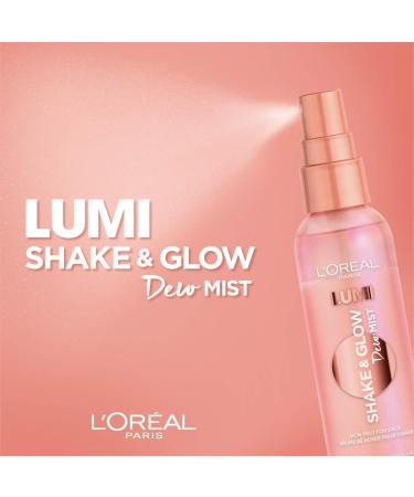 L'Oreal Paris Makeup LUMI Shake and Glow Dew Mist Hydrating Face Mist - 3 fl oz (Pack of 1) - Buy Online on GoSupps.com