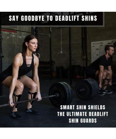 Ultimate Workout Protection: Deadlift & Box Jump Shin Guards - Pair of 2 | CrossFit, Weightlifting, Powerlifting | Smart Shin Shields for Jumps - 2.5mm Hard Plastic - Buy Online on GoSupps.com