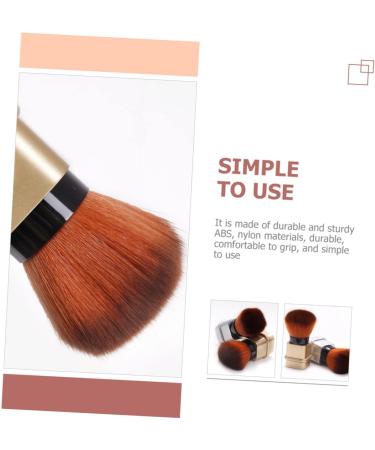 FRCOLOR nail dust brush nail cleaning brush retractable makeup brush nail powder brush travel powder brush kabuki brush blush brush mineral brush nail dust remover brush manicure paint 8.2x3.3cm Golden - Buy Online on GoSupps.com