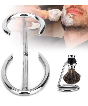 Stainless Steel Shaving Stand for Men's Razor and Brush - Ideal for Home, Salon, and Travel Use - Compatible with Various Razor Types and Sizes - Buy Online on GoSupps.com