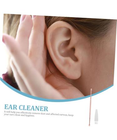 Spiral Ear Spoon Kit - Stainless Steel Ear Wax Removal Tools & Helix Earrings - Compact Ear Cleaner Supplies in Rose Gold - Buy Online on GoSupps.com