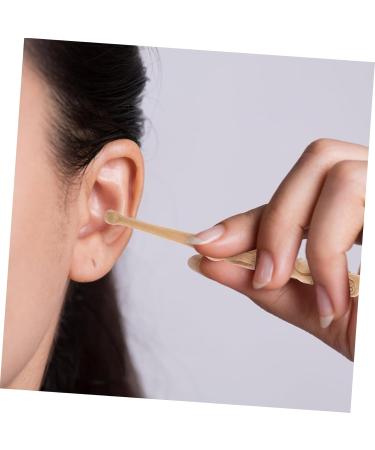 OUNONA Peach Wood Ear Scoop Tool Set Carved Earwax Removal Tools Portable Ear Cleaner for Household Use Ergonomic Design - Buy Online on GoSupps.com