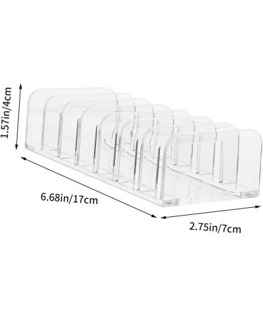 Beavorty Makeup Pallete 4 Pcs Partition Storage Display Rack Eyeshadow Organizer Plastic Purse Organizer Face Powder Acrylic Makeup Organizer 17X7X4CMx2pcs Transparentx2pcs - Buy Online on GoSupps.com