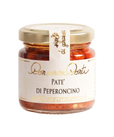 Canned Conti Extra Virgin Olive Oil Hot Chili Pate | 105ml Jar | Handmade Sicilian