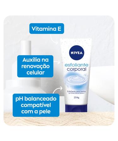 Nivea Cream Peeling 200ml | Nourishing Body Scrub with Vitamin E | Smooth & Hydrated Skin | 4 Pack - International Shipping - Buy Online on GoSupps.com