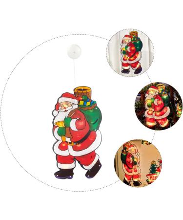 GANAZONO Santa Claus Figurine 1Pc Christmas Santa Claus Suction Cup Lamp Showcase LED Light Festival Supply Santa Claus Lamp - Buy Online on GoSupps.com