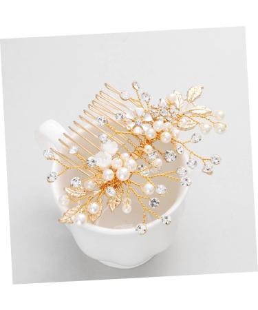 DOITOOL 1pc Bridal Comb Wedding Hair Comb Women Hair Comb Hair Comb for Hair Accessories Rhinestone Headpiece Pearl Hair Barrettes Comb for Bridal Flowers Alloy Hairpin Bride - Buy Online on GoSupps.com