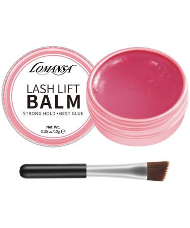 Lash Lift Balm Eyelash Lift Adhesive Strong Stick Lash Glue Balm Salon for Lash Lift Kit (Strawberry) 10g Pink Strawberry