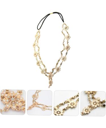 Beatifufu Rhinestone Elastic Headband Hair Bands for Womens Hair Gypsy Forehead Chain Hair Jewels for Women Elastic Headbands for Women Elastic Rhinestone Headwear Bridal Head Alloy Material - Buy Online on GoSupps.com