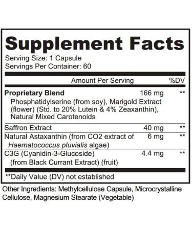 OcuShield Eye Health Vitamin Support for Healthy Eyes, Night Vision with Saffron, Lutein & Zeaxanthin, Eye Nutrients to Protect & Stimulate Ocular Health, One Bottle 1 - Buy Online on GoSupps.com