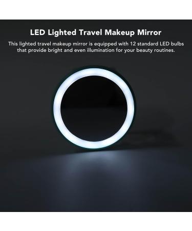 Compact Makeup Mirror With Light Travel Makeup Mirror With LED Light Low Energy Daily Use For Girls (Fruit Green) - Buy Online on GoSupps.com