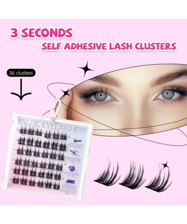 Buy OneNine Self Adhesive Wispy Lash Clusters Kit | No Glue Needed Reusable DIY Eyelash Extensions - Shop Internationally - Buy Online on GoSupps.com