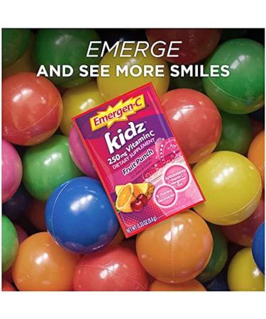 Emergen-C Kidz Fruit Punch - 30 Packets (9.7 oz) | Boost Kids' Immunity & Energy - Buy Online on GoSupps.com
