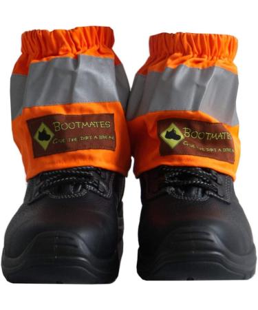 Bootmates Orange Shoe Covers for Gardening Riding & Hiking | Durable Galosche for Work in Forest Road Construction & Crafts - Buy Online on GoSupps.com