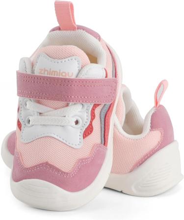 LACOFIA Baby Girls Pink Sneaker First Walkers | Toddler Shoes with Anti-Slip Rubber Sole - Buy Online on GoSupps.com
