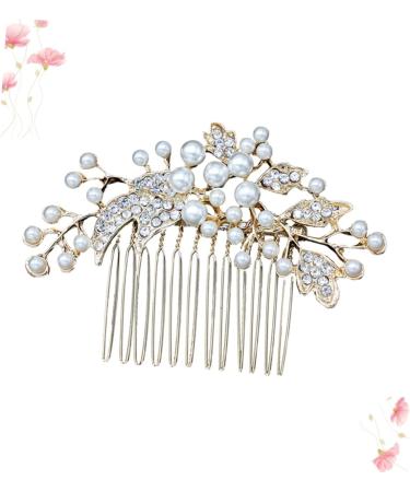 Housoutil Rhinestone Hair Clips Princess Headband Rhinestone Headpiece Pearl Hair Pin Flower Clips Bridal Hair Clip Pearl Hair Clip Rhinestone Hair Pin Headpiece Tiara Comb Bride Wedding - Buy Online on GoSupps.com