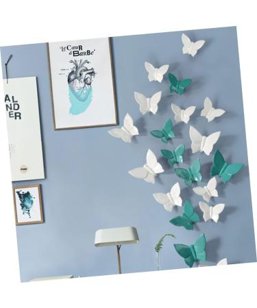 Yardenfun Home Decor Butterflies Ceramic Decor Wall Pendant Decor Decorate Wall Hanging Household 10*7.8cm Blue - Buy Online on GoSupps.com