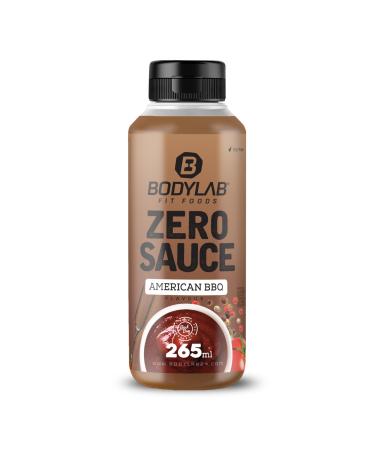 BODYLAB24 Zero Sauce American BBQ 265ml low in calories only 3-9 kcal each 15g portion fat and sugar-reduced perfect for refining dishes as a sauce or dressing ideal for every diet American BBQ 265 ml (1 Pack)