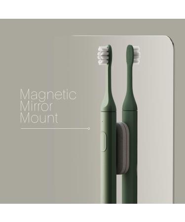 SURI Sustainable Sonic Toothbrush - Eco-Friendly Electric Toothbrush with Recyclable Plant-Based Head - 2 Modes, Waterproof, USB Charging - Midnight Black - Buy Online on GoSupps.com
