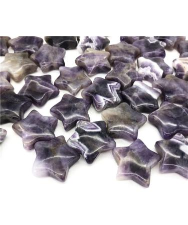 1 Pack 30mm Natural Fantasy Amethyst Gemstone Stars Suitable for Furniture Decoration Crystals Chakra Reiki Balancing - Buy Online on GoSupps.com
