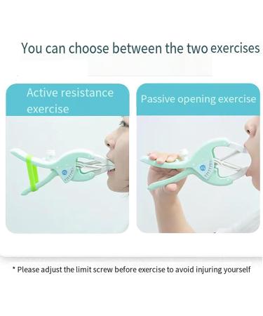 Adjustable Flaring Mouth Opener Dental Cheek Retractor with 2 Training Modes & Clear Angle Plate - Ideal for Postoperative Rehabilitation Exercises & Oral Care - Buy Online on GoSupps.com