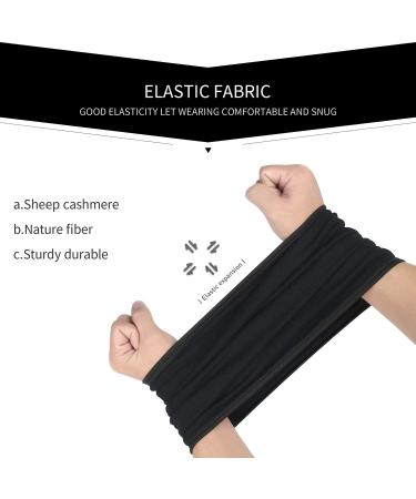 Oscenny Loop Scarf for Men & Women - Elastic Thermal Neck Warmer for Cold Weather Skiing & Cycling - Washable Black Neckerchief - Buy Online on GoSupps.com