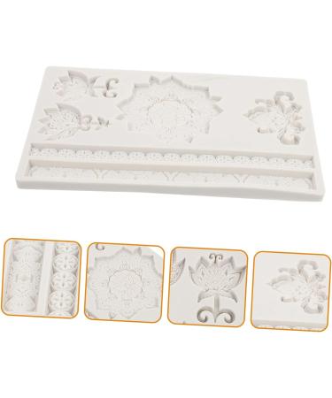 Zerodeko Baroque Scroll Relief Cake Border Silicone Molds Baroque Fondant Mold 2pcs Embossed Lace Mold Silica Gel 3D Lotus European Style Scroll Border Lace Molds Polymer Clay Molds 19.5X12X1CMx2pcs - Buy Online on GoSupps.com
