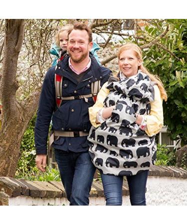Babywearing All-Weather Waterproof Sling and Baby Carrier Cover Rain cover with Fleece lining. Universal fitting protection from rain and wind in all seasons easy to fit. Fits front & back carriers (Grey Elephant) - Buy Online on GoSupps.com