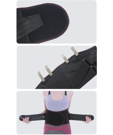 Lumbar Support Back Brace for Men Women 3D Waist Trainer for Lifting Back Pain Sciatica Scoliosis Herniated Disc Lower Back Straps Ergonomically (Color : Black Size : Medium) (Black X) - Buy Online on GoSupps.com