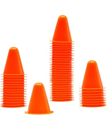 Juvale 50 Pack Mini Orange Cones for Classroom, Traffic Cones, Sports Cones for Soccer, Basketball, Football, Agility, and Footwork Training, Indoor and Outdoor (3 in) - Buy Online on GoSupps.com