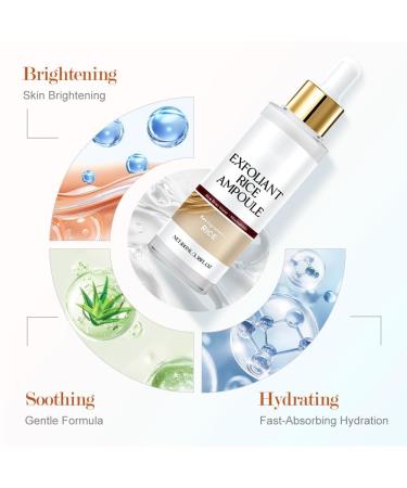 2PACK Black and White Rice Peeling Ampoule Soft Rice Exfoliating Face and Body Black and White Rice Exfoliant for All Skin Types korean skin care (2pcs) - Buy Online on GoSupps.com