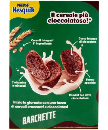  Italian Gourmet E.R. NESQUIK NESTL Nesquik Choco Waves Crispy Chocolate Cereal 375 g + Italian Gourmet Polpa 400 g Pack of 12 - Buy Online on GoSupps.com