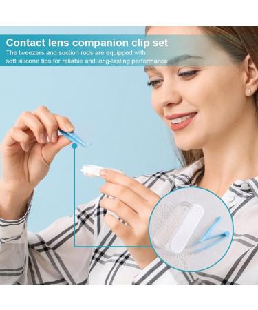 PuraQuot 4 Pack Multicolor Contact Lens Remover and Inserter Tool for Soft Lenses Contact Lens Applicator with Clean Storage Case Tweezers and Suction Stick with Soft Silicone Heads - Buy Online on GoSupps.com