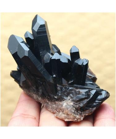 Stone Crafts Clear Natural Beautiful Black Quartz Crystal Cluster Specimen Crystals and Stones Stone Crystal Reiki - Buy Online on GoSupps.com