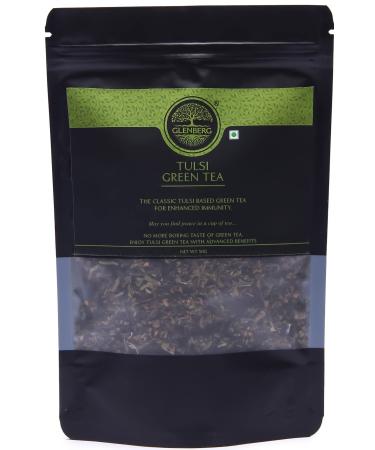 GLENBERG | TULSI GREEN TEA | Blend of Green Tea with Tulsi | 100% Natural (50 Grams | 25 Cups)