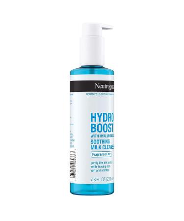 Neutrogena Hydro Boost Soothing Milk Facial Cleanser 7.8 Fl. Oz - Hyaluronic Acid Hydrating Face Wash for Soft, Soothed Skin - Hypoallergenic & Fragrance-Free - Buy Online on GoSupps.com