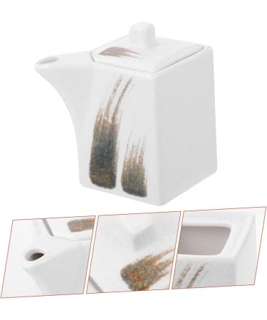 HOMSFOU 3pcs Ceramic Sauce Vinegar Pot Vintage Soy Sauce Dispenser Japanese Oil Cruet Ceramic Soy Sauce Dispenser Olive Oil Dispenser Sauce Jar Liquid Ceramics Chili White Storage Bottle - Buy Online on GoSupps.com