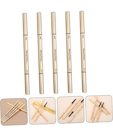 IWOWHERO 5pcs Double Ended Eyebrow Pencil Eyebrow Pens Waterproof Eyebrow Pen Brow Pencils with Brush Plastic - Buy Online on GoSupps.com