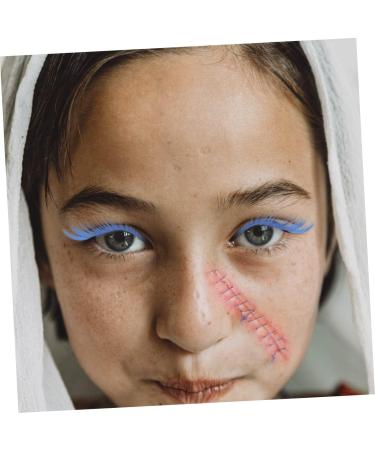 minkissy 2 Pairs Blue Long Eyelashes Halloween Artificial Eyelashes Dramatic Long Lashes Eyelashes with Color Nature Fluffy Long Lashes Cosplay Eyelashes False Eyelashes 3d Lengthen - Buy Online on GoSupps.com